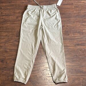 Apana light green Elastic-Waist light weight Jogger Pants